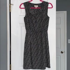 LOFT Black and White Summer Dress